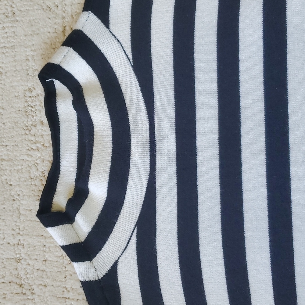 Milly High-Neck Striped Tank Top - Picture 3 of 6